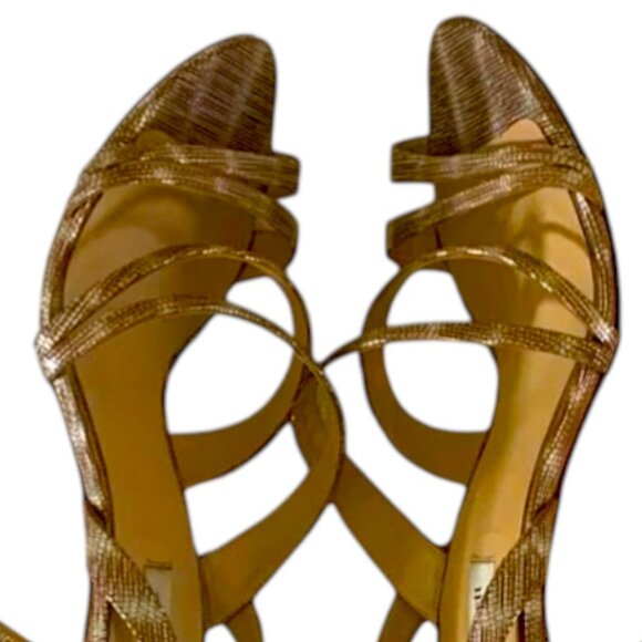 LK Bennet Lizard Embossed Lourdes Sandals Size 9/9.5 - Picture 6 of 11